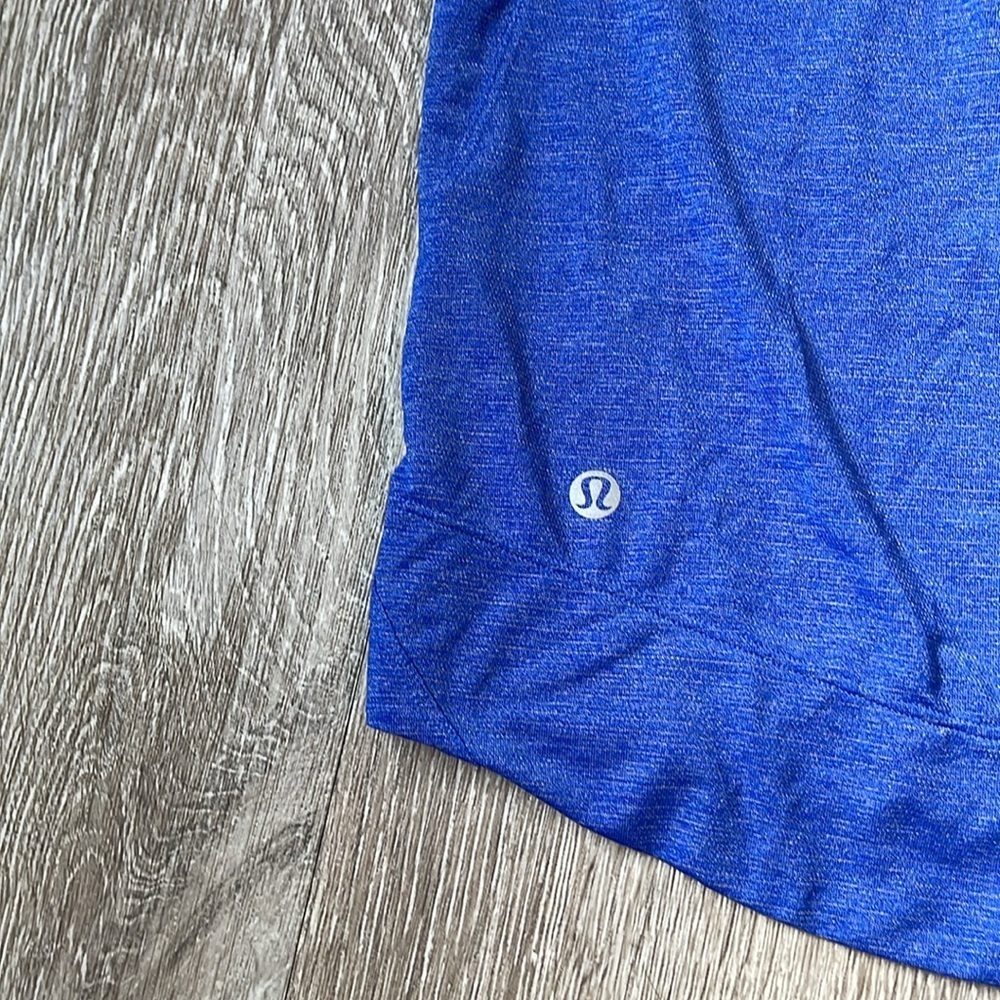 lululemon athletica Blue Gait Keeper Cap Sleeve Workout Top - Picture 4 of 6